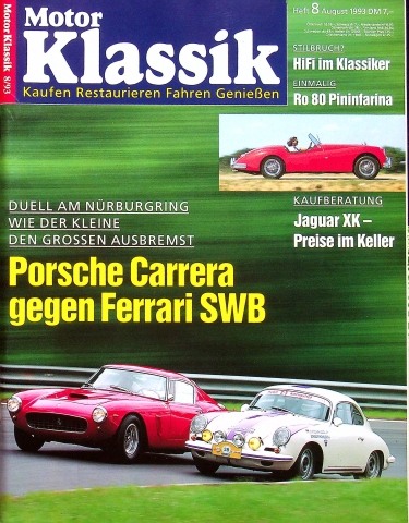 Deckblatt Motor Klassik (08/1993)